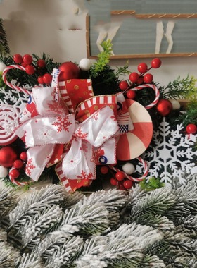 圣诞节花环欧美节日家庭橱窗跨境亚马逊热卖装饰品格林奇花圈门挂