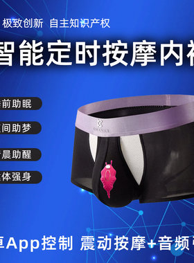 智能内裤定时周期音频震动触发美梦清明梦男士冰丝平角App