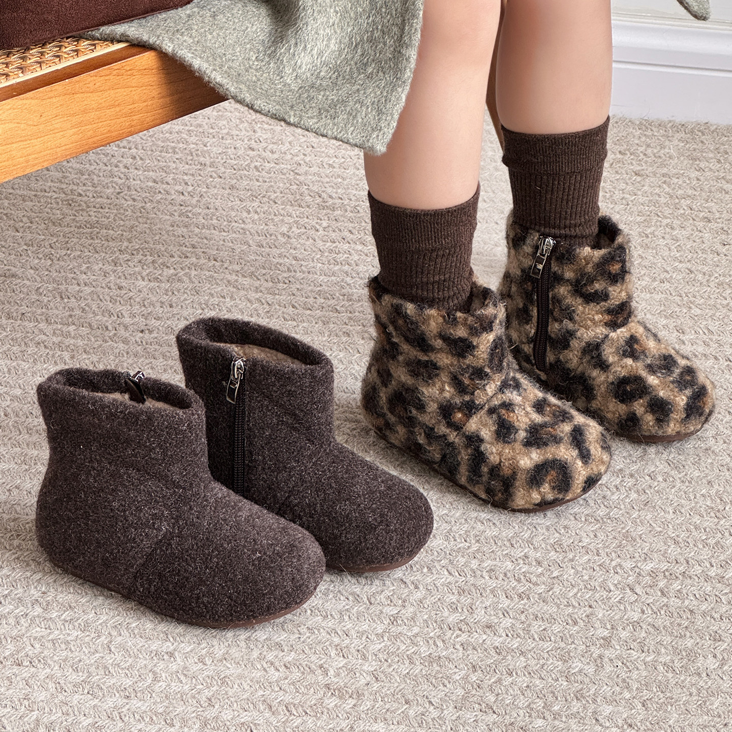 儿童毛毛雪地靴女童冬季2025新款加绒保暖短靴拉链棉靴子宝宝鞋软,童鞋/婴儿鞋/亲子鞋,棉靴,淘宝优惠券,粉丝福利购,淘宝优惠卷