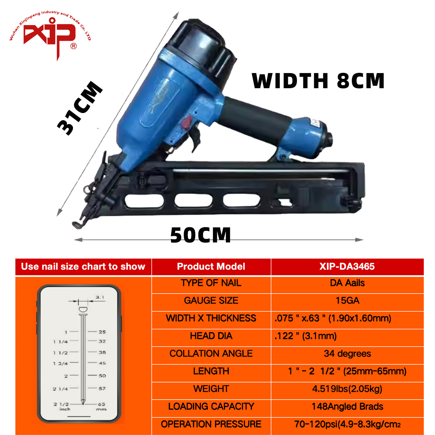 斜排钉枪34度木工钉枪DA钉DA64