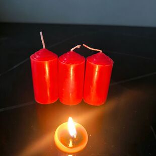 红蜡墩大蜡头大蜡墩蜡烛家用照明祈福应急实验多用途环保无烟无味