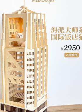 木质猫屋多层猫别墅海派建筑国际大厦建筑师联名