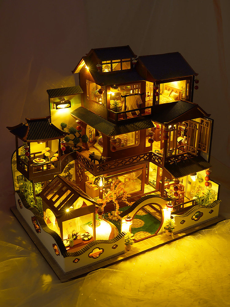 Meest Shop | Product 天予中国风diy小屋别墅手工制作拼装模型建筑创意