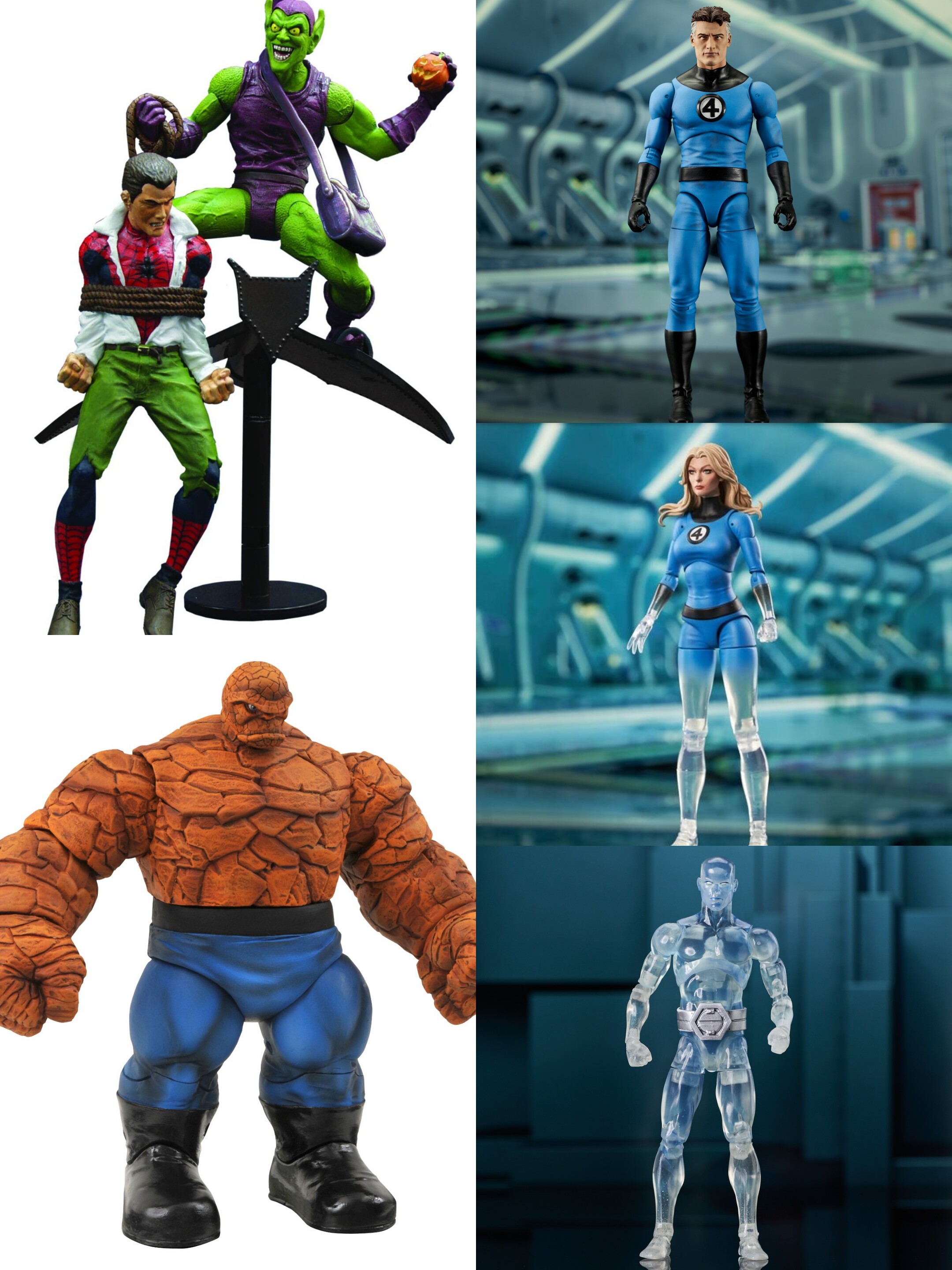 部分现货 dst 漫威 神奇四侠 冰人 神奇先生 隐形女 石头人 绿魔
