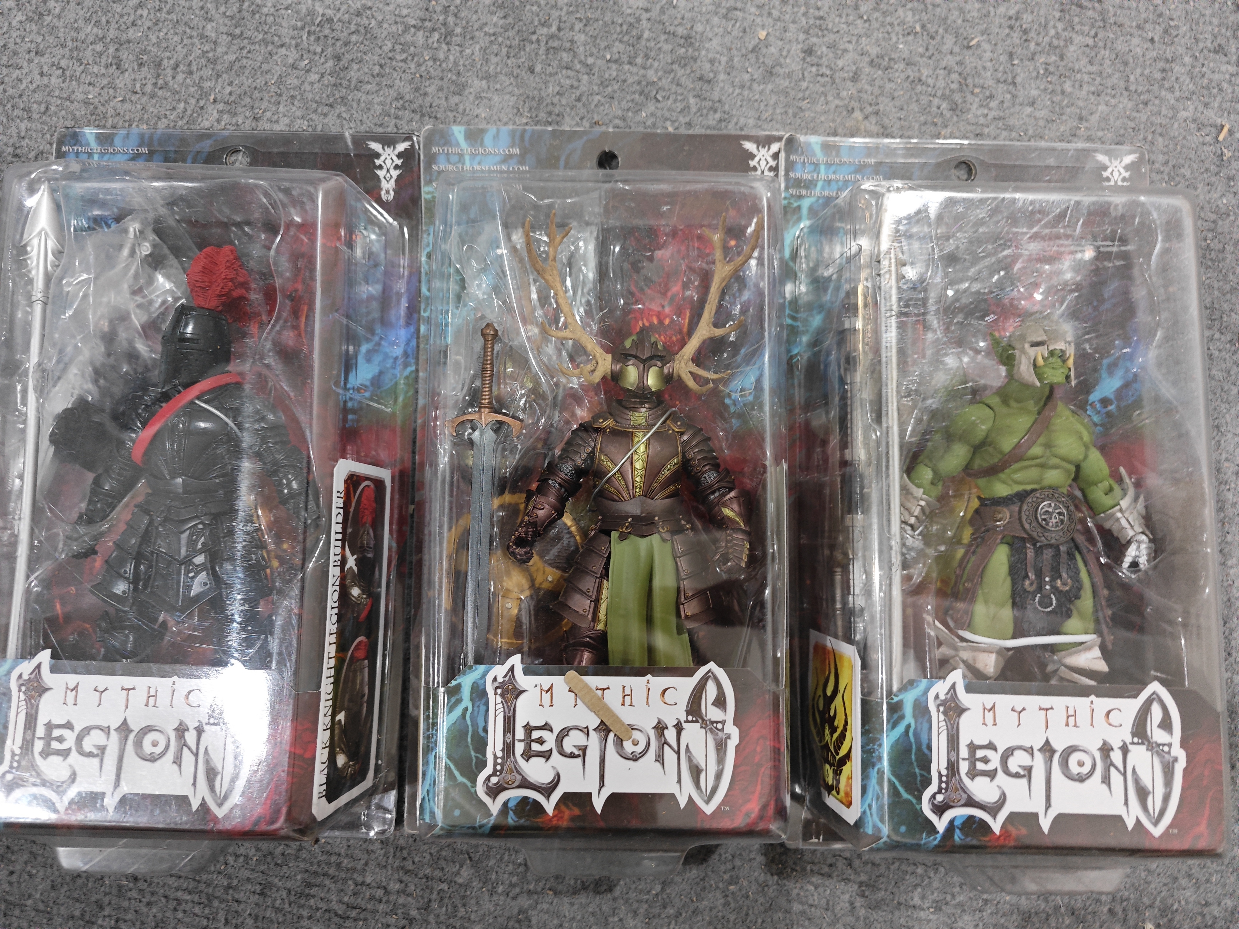 现货 四骑士 神话军团 1.0波 银角哨兵 银甲兽人 黑骑士 可动人偶