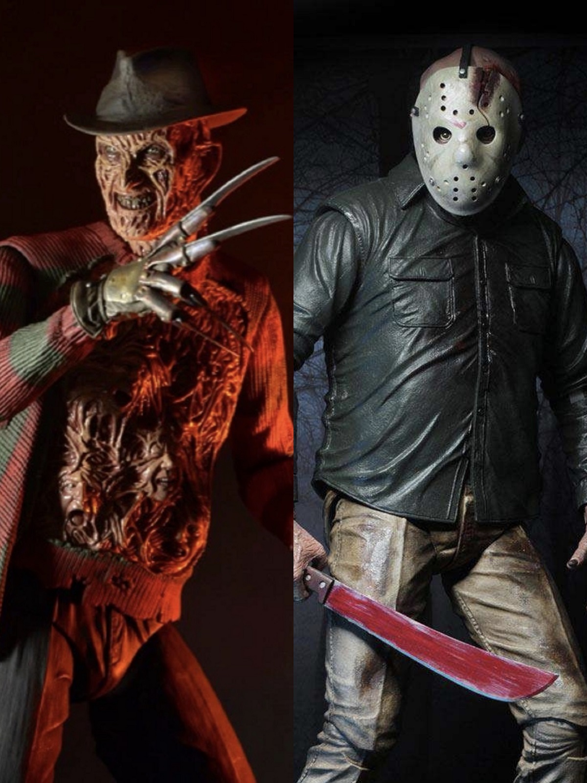 现货 neca 1/4 18寸 黑色星期五第4部 杰森 猛鬼街第3部 弗莱迪