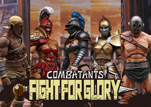 【现货】XesRay 荣耀之战第3波FFGW3女角斗士 受训角斗士 7寸可动