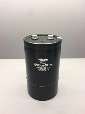 原装海立 HICON HCGF5a 400V6800UF MFD 螺丝电解电容 体积75*155