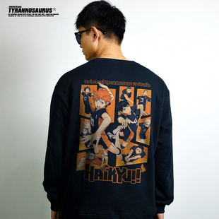 Haikyuu!!日本动漫排球少年联名长袖圆领卫衣周边男女宽松秋冬季
