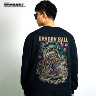Dragon 圆领卫衣男女INS Ball日系动漫赛亚人七龙珠超联名套头长袖