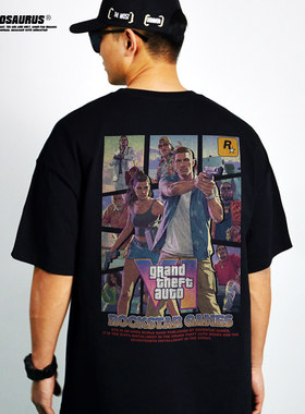GTA6侠盗猎车手重磅纯棉短袖T恤