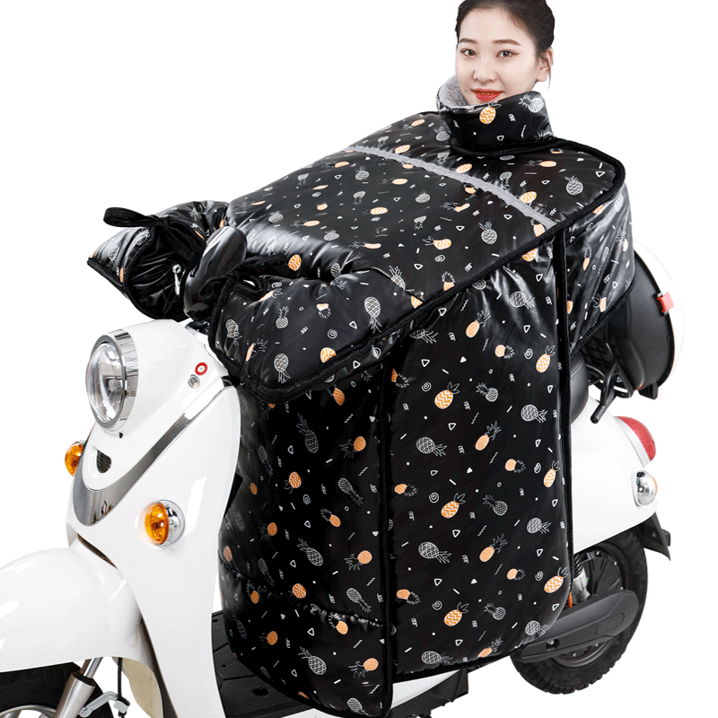 挡风被加绒加厚防水秋冬季电动车