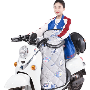 电动摩托车挡风被夏季分体式防晒遮阳罩春秋防雨电车防水四季通用