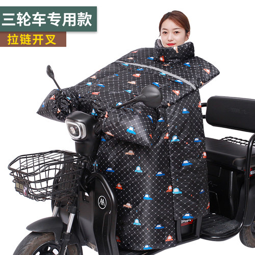 冬季加绒加厚新款电动侧翼三轮车