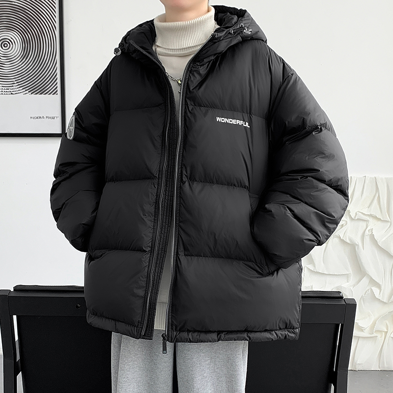 羽绒服男款冬季2025新款潮流韩版青少年初中高中学生短款加厚外套