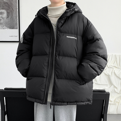 羽绒服男款冬季2025新款潮流韩版青少年初中高中学生短款加厚外套