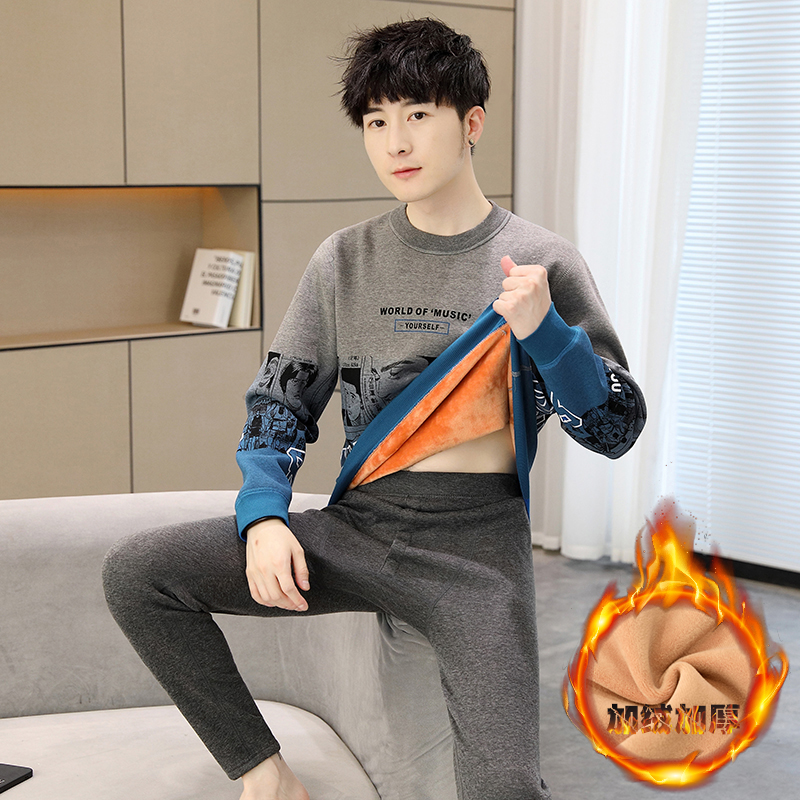青少年纯棉保暖内衣男款