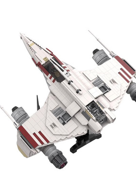 星球大战E翼星际战斗机UCS战机载具模型MOC-127180拼装积木玩具