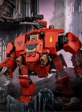 【高砖零件】战锤40K圣血天使蔑视者无畏机甲机器人拼装积木玩具