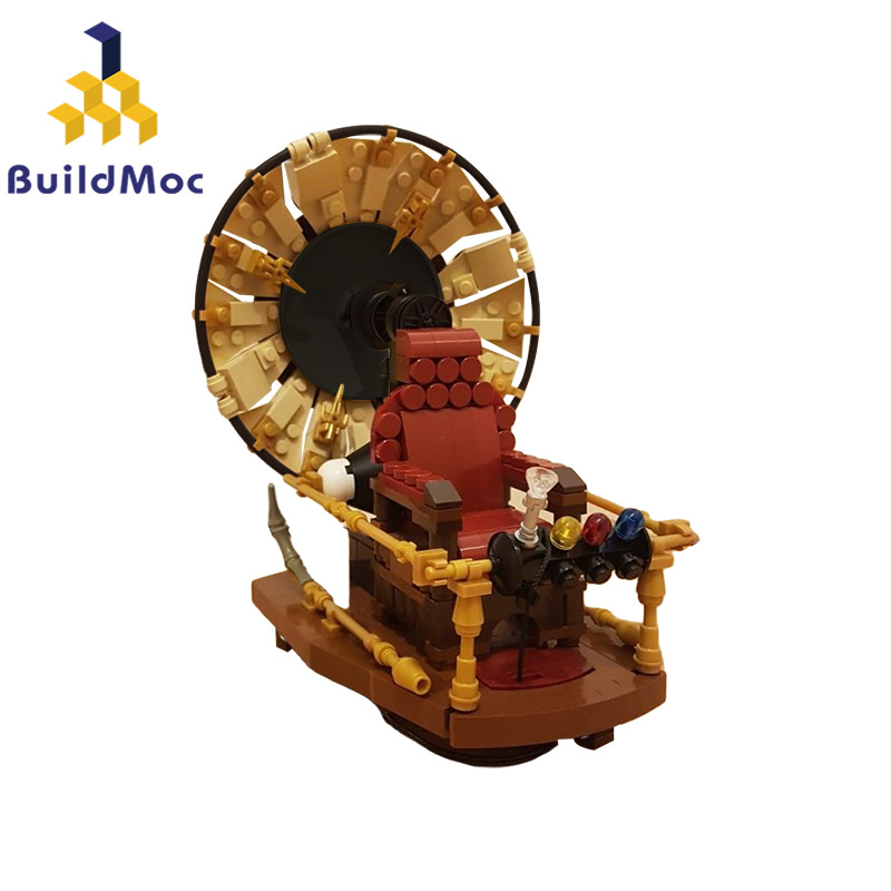 BuildMOC拼装积木玩具创意时光机时空穿越时间机器穿梭机组装模型