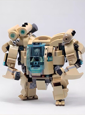 可载人机甲外骨骼机械动力装甲机器人模型MOC-166139拼装积木玩具