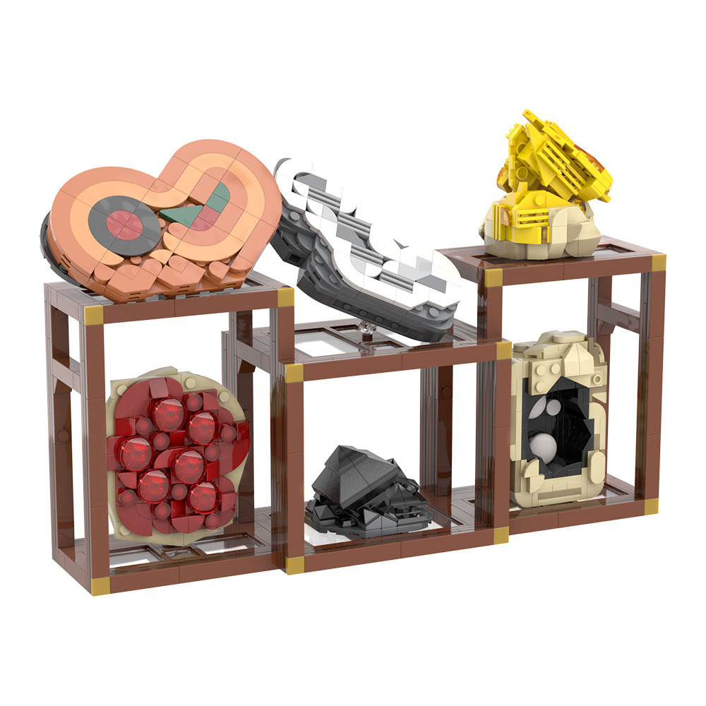 矿物晶体展示架结晶水晶展台积木