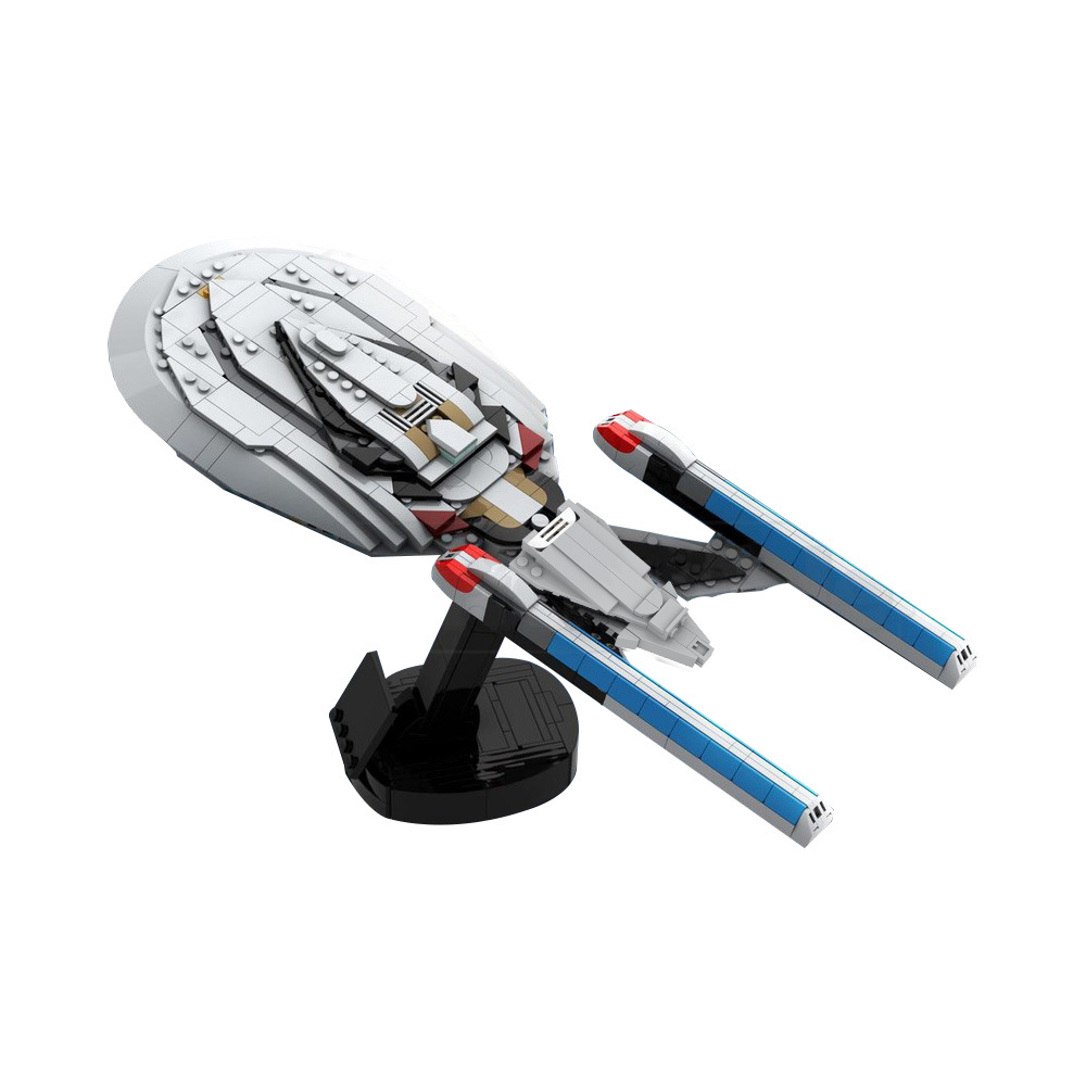 星际迷航NCC1701E企业号星舰积木