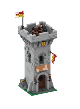 10305雄狮骑士城堡扩展包前哨站外堡哨岗MOC-120727拼装积木玩具