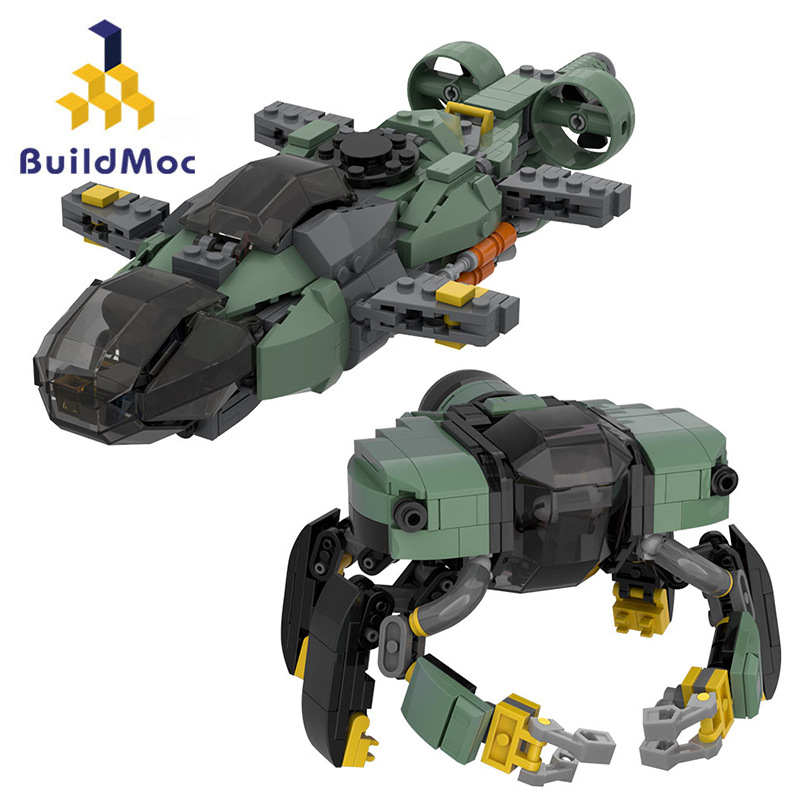 BuildMOC阿凡达Mako灰鲭鲨潜水艇潜艇模型MOC-134092拼装积木玩具-封面