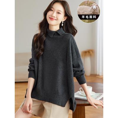 2025秋冬季新款毛衣女设计感小众内搭可外穿时尚半高领针织打底衫
