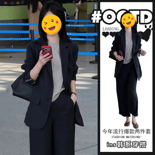 胖东来单件/美式别致显气质女高级感别致开衫西装外套搭配高腰西
