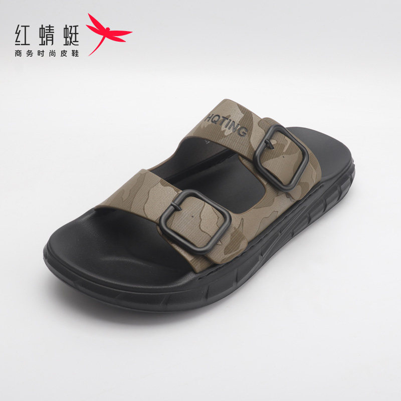红蜻蜓男士拖鞋夏季新款男鞋休闲外穿凉鞋软底勃肯鞋爸爸断码清仓
