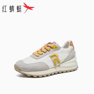 红蜻蜓阿甘鞋女新款秋季小白鞋正品厚底休闲老爹鞋运动鞋断码清仓