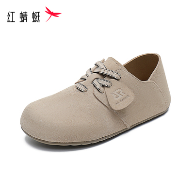 红蜻蜓正品女鞋舒适百搭英伦风通勤单鞋圆头深口鞋复古鞋断码清仓
