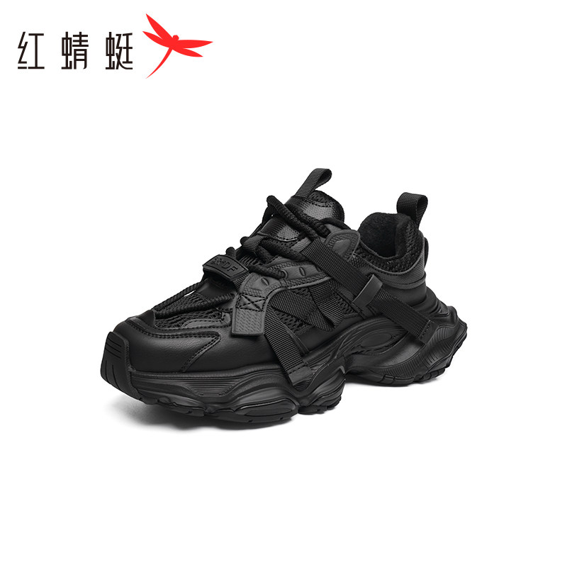 红蜻蜓女棉鞋加绒休闲鞋