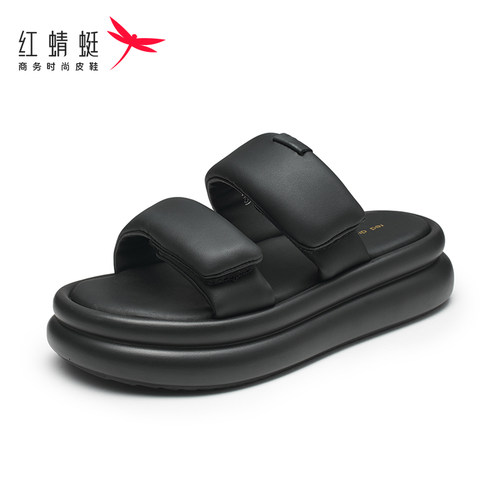 红蜻蜓凉拖鞋女夏外穿女士厚底