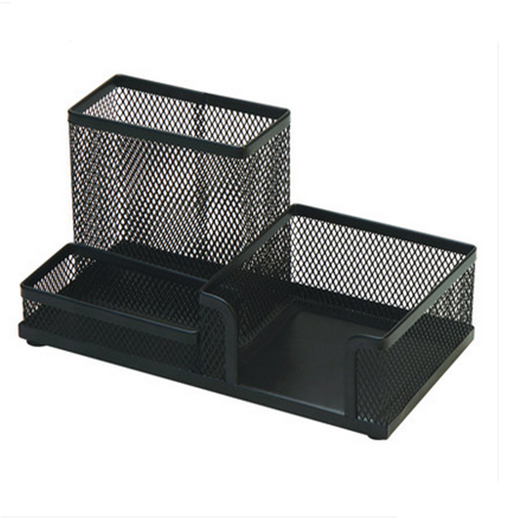 新鹏宇创意笔筒 塑料网格多功能笔筒 铁丝网组合笔筒办公用品