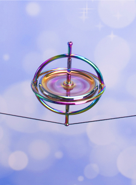 反重力角动量守恒陀螺仪平衡金属玩具指尖成人初中生螺旋物理单摆