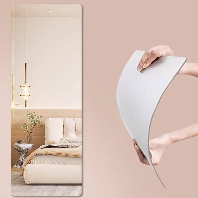 宿舍高清镜面贴纸墙面粘贴镜亚克力软镜子贴墙自粘全身穿衣镜家用,住宅家具,穿衣镜,淘宝优惠券,粉丝福利购,淘宝优惠卷