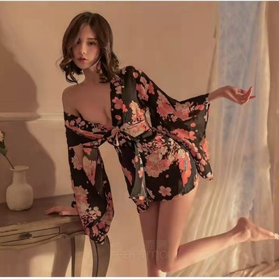 印花和服卡通睡裙印花女日系夏季