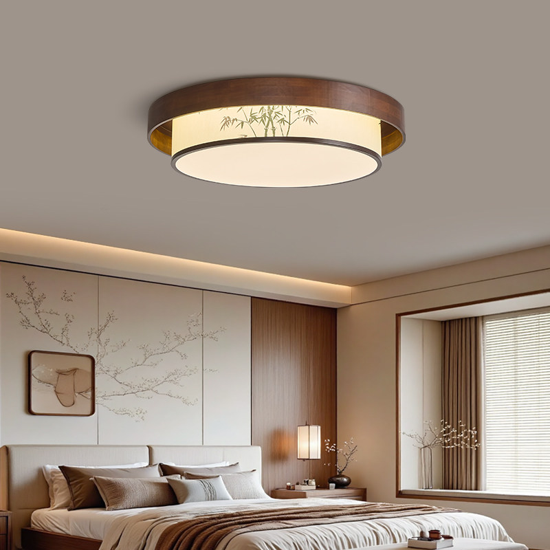 宋式美学房间卧室灯彩绘水墨画客厅圆灯书房新款饭厅大餐厅吸顶灯,家装灯饰光源,客厅吸顶灯,淘宝优惠券,粉丝福利购,淘宝优惠卷