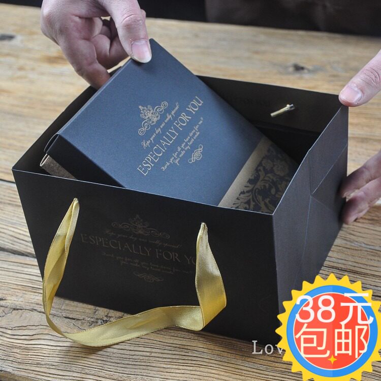 12粒复古蓝色巧克力盒
