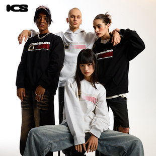 【李昀锐同款】iconslab美式复古旗帜印花420g重磅连帽卫衣潮帽衫