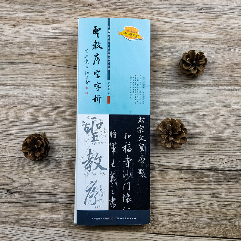 圣教序字字析 黄文新著 碑帖笔法临析毛笔书法临摹软笔笔法解析书法教程 天津人美