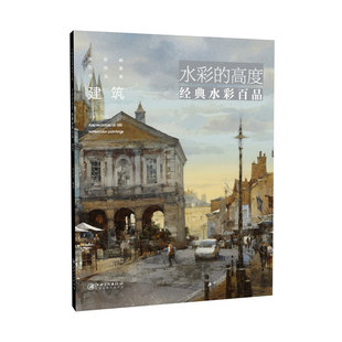 经典 书籍 正版 社 水彩 高度 作品集 水彩画实用参考大系 水彩百品 水彩班专用 建筑 肖亚平编著 水彩专业参考教材 江西美术出版