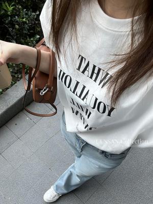 「UUSSAN」百搭款！24夏季新款230g精纺纯棉正肩慵懒风t恤宽松半