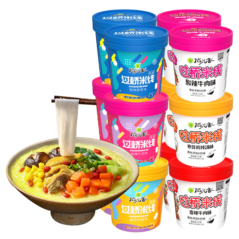 稻花香夜宵方便面桶装过桥米线