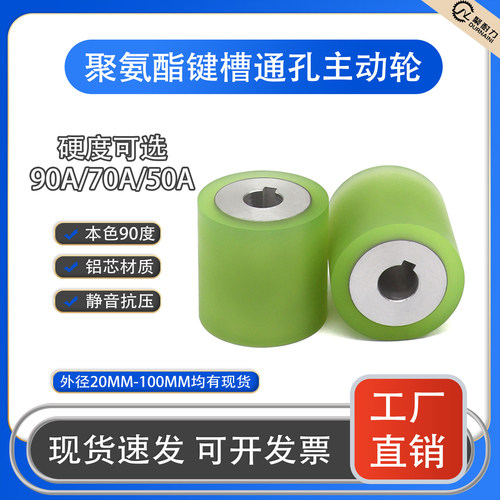聚氨酯包胶轮铝合金滚筒