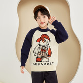 男孩棉线衣8116 儿童打底针织衫 男童圆领卡通毛衣厚款 2025秋冬新款