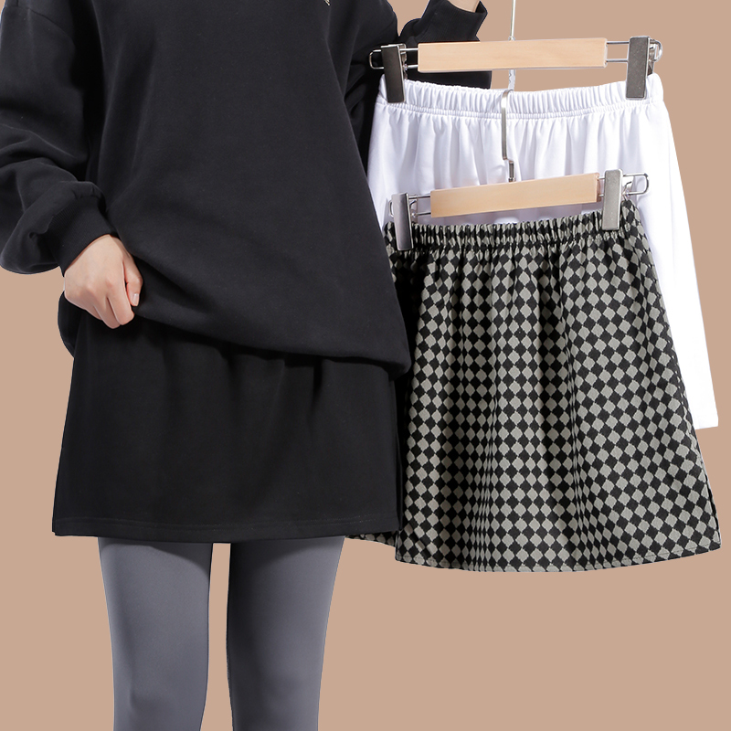 LZDA短裙A字叠穿打底鲨鱼裤